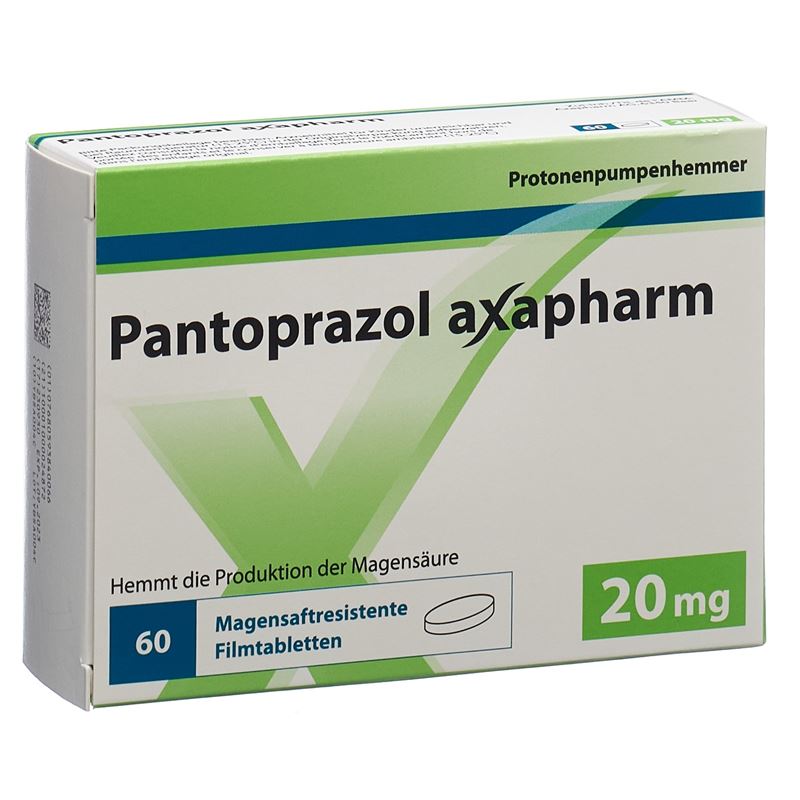 PANTOPRAZOL axapharm Tabl 20 mg 60 Stk