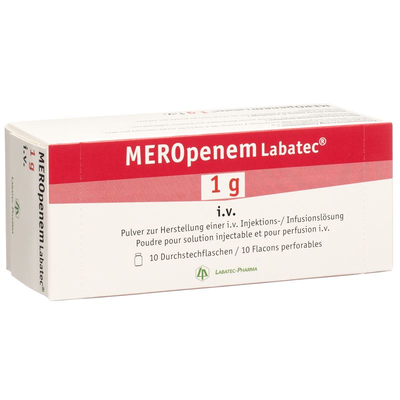 MEROPENEM Labatec 1 g i.v. Durchstf 10 Stk