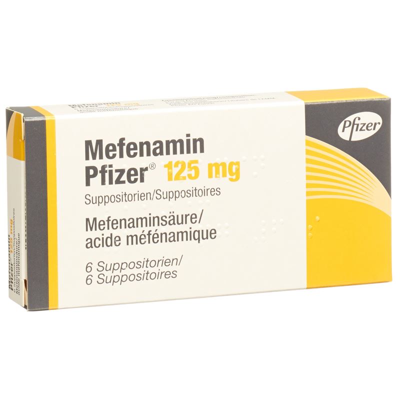 MEFENAMIN Pfizer Supp 125 mg 6 Stk