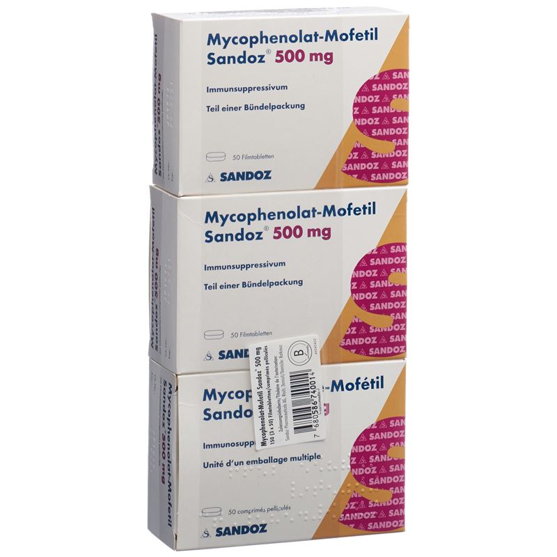 MYCOPHENOLAT-MOFETIL Sandoz 500 mg 150 Stk