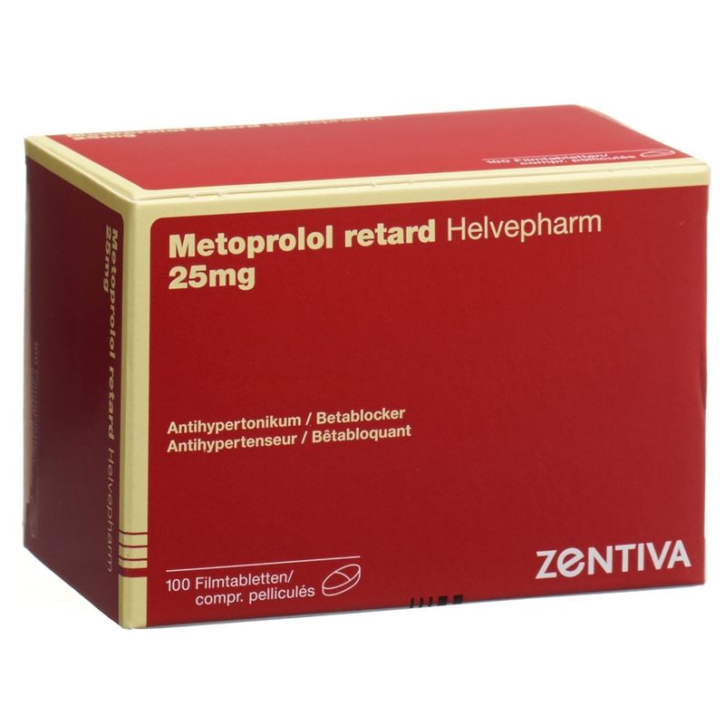 METOPROLOL Helvepharm Ret Filmtabl 25 mg 100 Stk