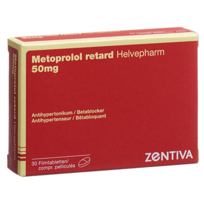 METOPROLOL Helvepharm Ret Filmtabl 50 mg 30 Stk