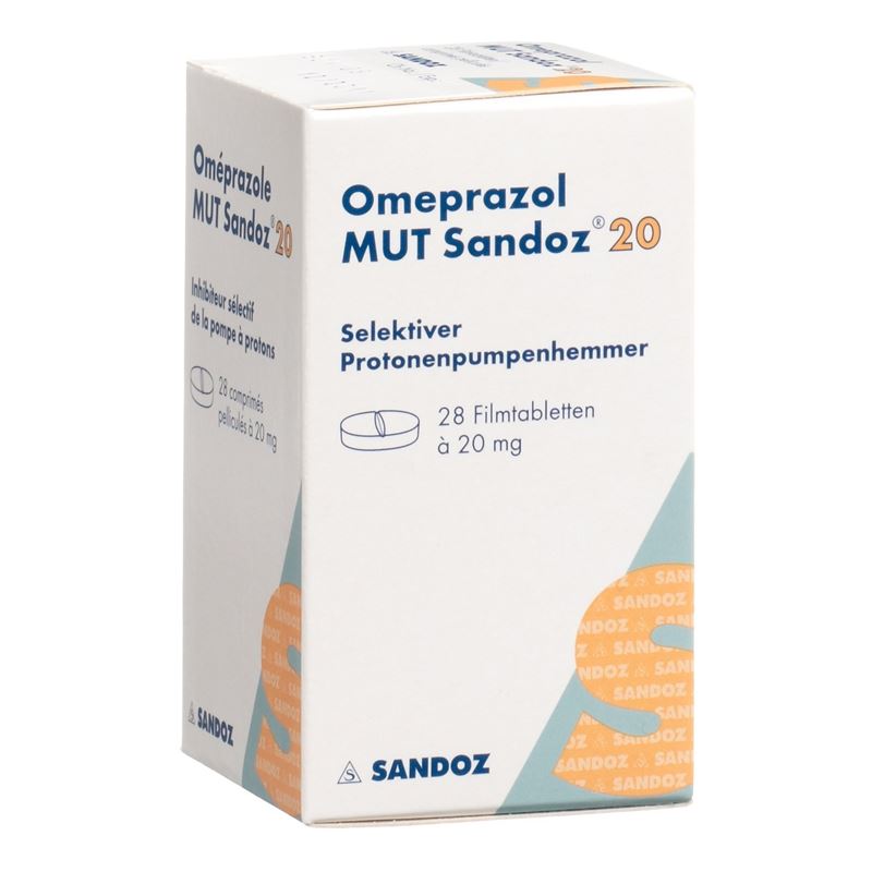 OMEPRAZOL MUT Sandoz Filmtabl 20 mg Ds 28 Stk