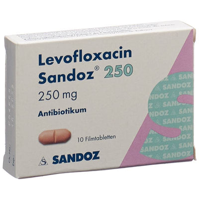 LEVOFLOXACIN Sandoz Filmtabl 250 mg 10 Stk