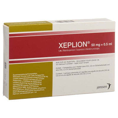 XEPLION Inj Susp 50 mg/0.5ml Fertspr 0.5 ml