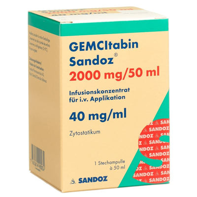 GEMCITABIN Sandoz Inf Konz 2000 mg/50ml Durchstf