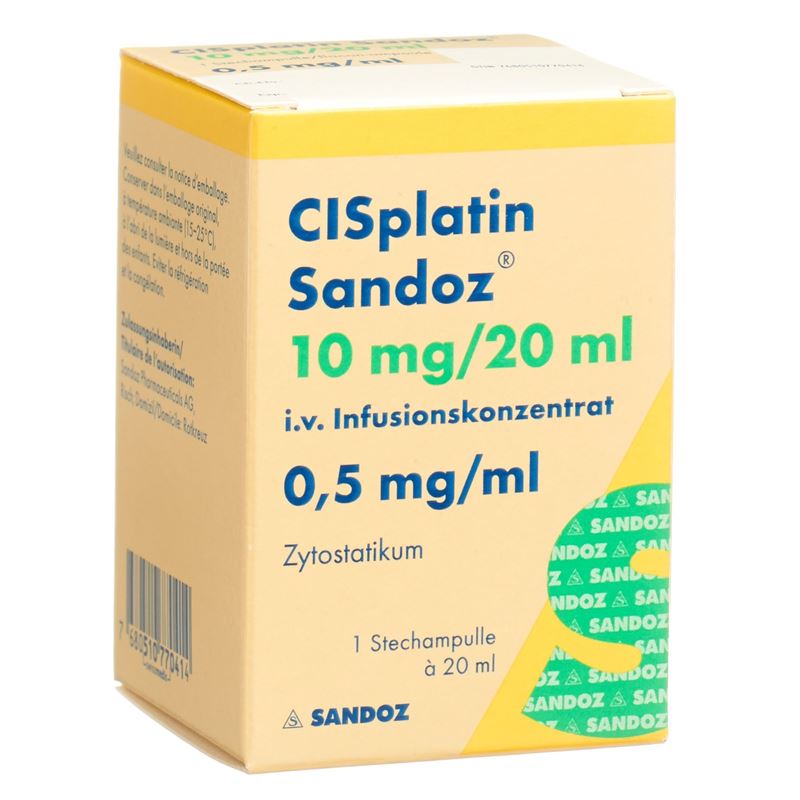 CISPLATIN Sandoz 10 mg/20ml Durchstf 20 ml