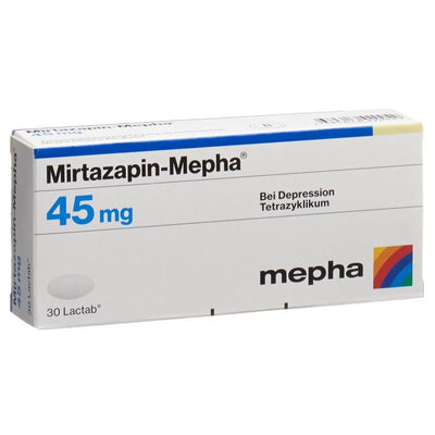 MIRTAZAPIN Mepha Filmtabl 45 mg 30 Stk