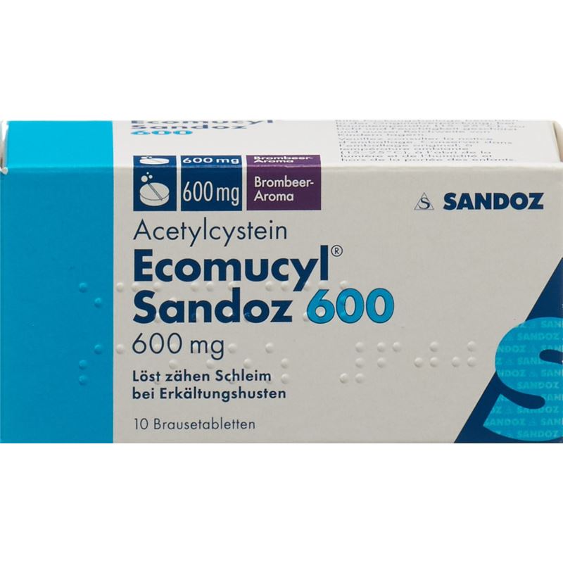 ECOMUCYL Sandoz Brausetabl 600 mg 10 Stk - PICFRONTTOP