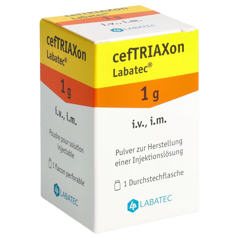 CEFTRIAXON Labatec Trockensub 1 g Durchstf