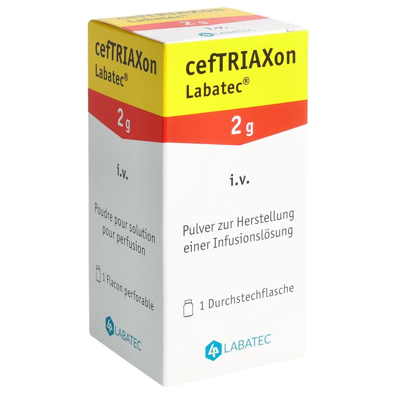 CEFTRIAXON Labatec Trockensub 2 g Durchstf