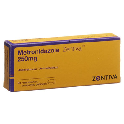 METRONIDAZOLE Zentiva Filmtabl 250 mg 20 Stk