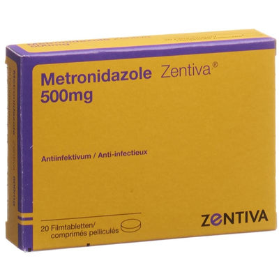 METRONIDAZOLE Zentiva Filmtabl 500 mg 20 Stk