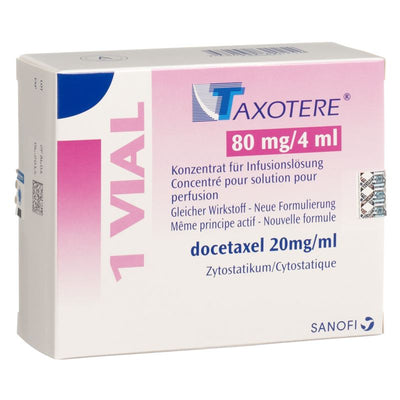 TAXOTERE Inf Konz 80 mg/4ml Durchstf 4 ml