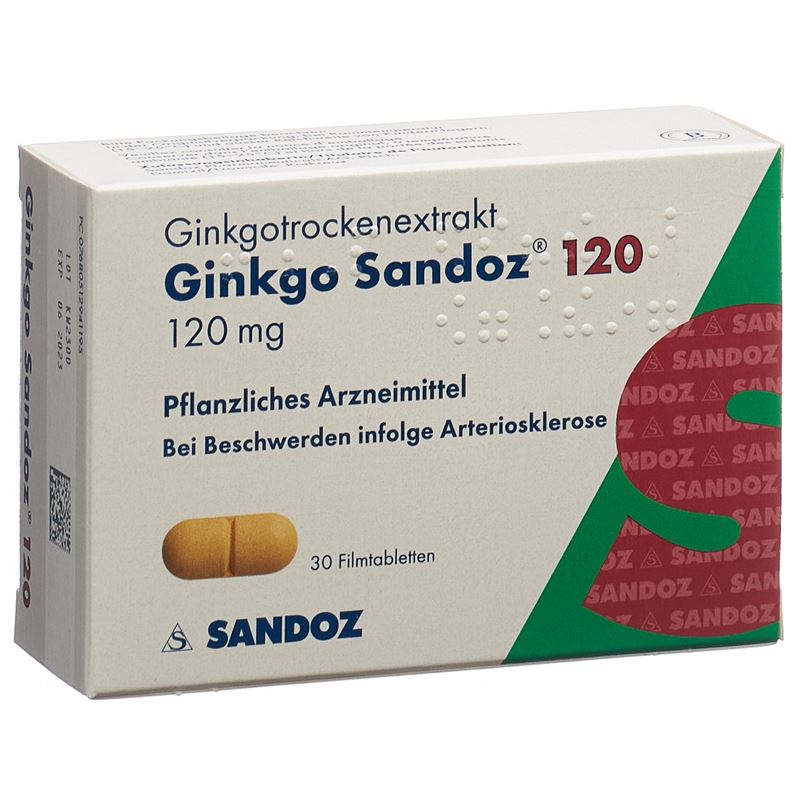 GINKGO Sandoz Filmtabl 120 mg 30 Stk