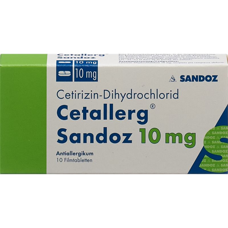 CETALLERG Sandoz Filmtabl 10 mg 10 Stk - PICFRONTTOP