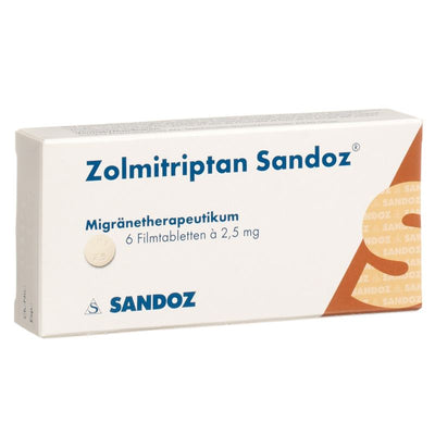 ZOLMITRIPTAN Sandoz Filmtabl 2.5 mg 6 Stk