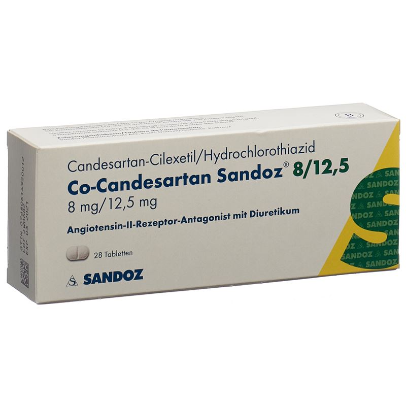 CO-CANDESARTAN Sandoz Tabl 8/12.5 mg 28 Stk