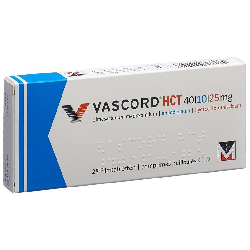 VASCORD HCT Filmtabl 40/10/25 mg 28 Stk