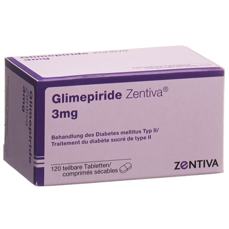 GLIMEPIRIDE Zentiva Tabl 3 mg 120 Stk