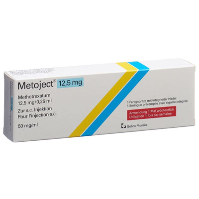 METOJECT Inj Lös 12.5 mg/0.25ml Fertspr 0.25 ml