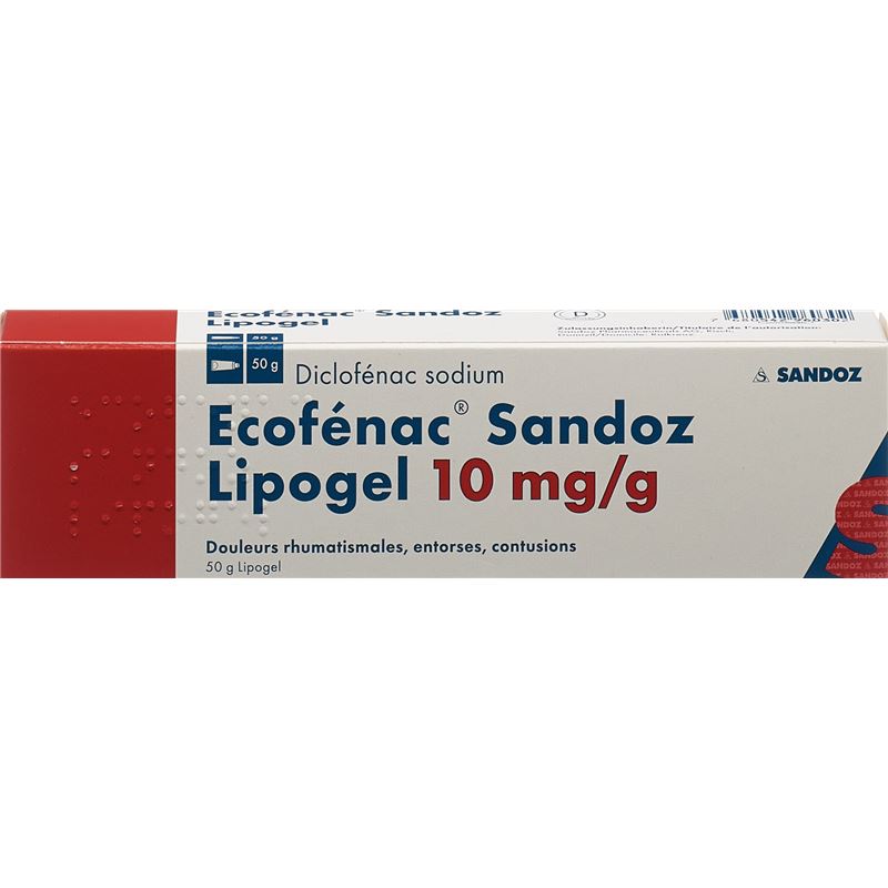 ECOFENAC Sandoz Lipogel 1 % Tb 50 g - PICBACKTOP