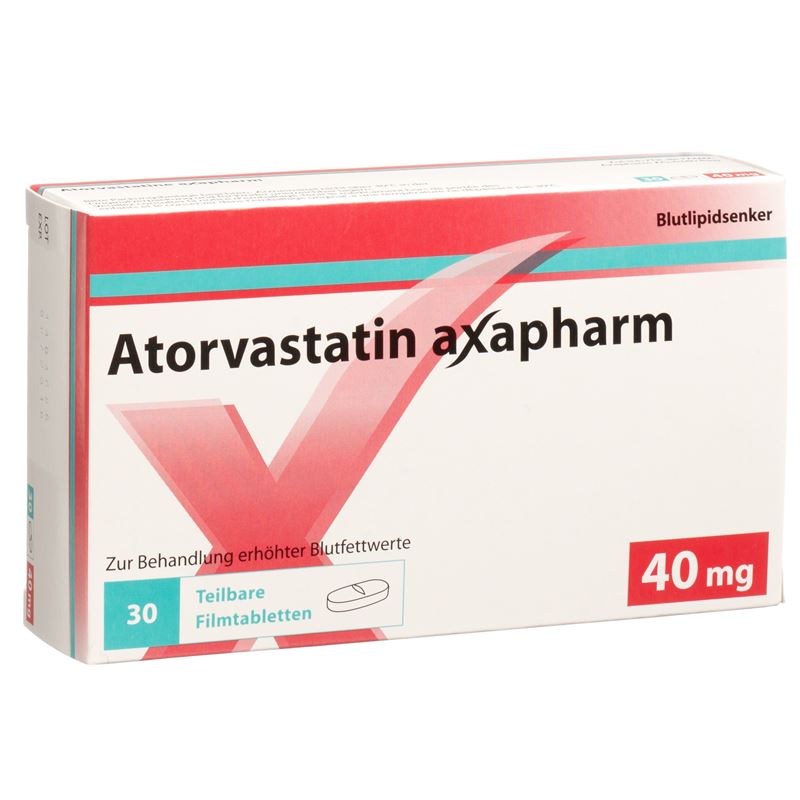 ATORVASTATIN axapharm Filmtabl 40 mg 30 Stk