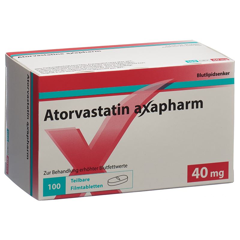 ATORVASTATIN axapharm Filmtabl 40 mg 100 Stk