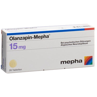 OLANZAPIN Mepha Tabl 15 mg 28 Stk