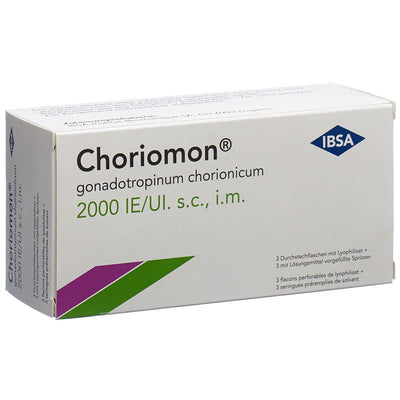 CHORIOMON 2000 IE c Solv (Spritze) Durchstf 3 Stk