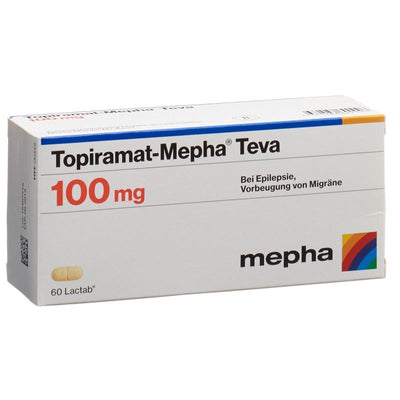 TOPIRAMAT Mepha Teva Lactab 100 mg 60 Stk