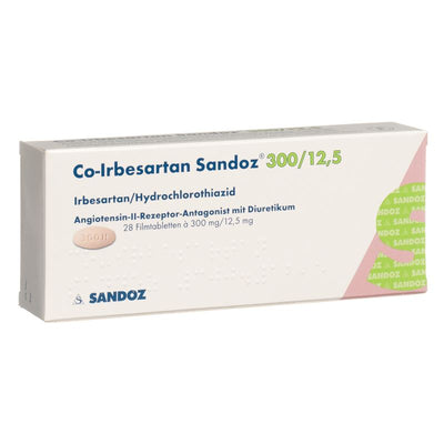 CO-IRBESARTAN Sandoz Filmtabl 300/12.5 mg 28 Stk