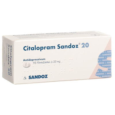 CITALOPRAM Sandoz Filmtabl 20 mg 98 Stk