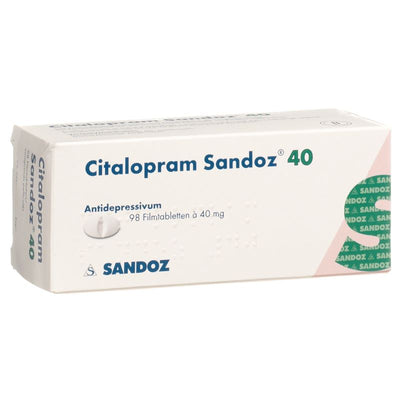 CITALOPRAM Sandoz Filmtabl 40 mg 98 Stk