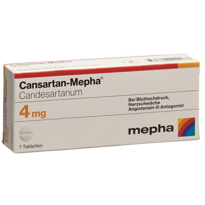 CANSARTAN Mepha Tabl 4 mg 7 Stk