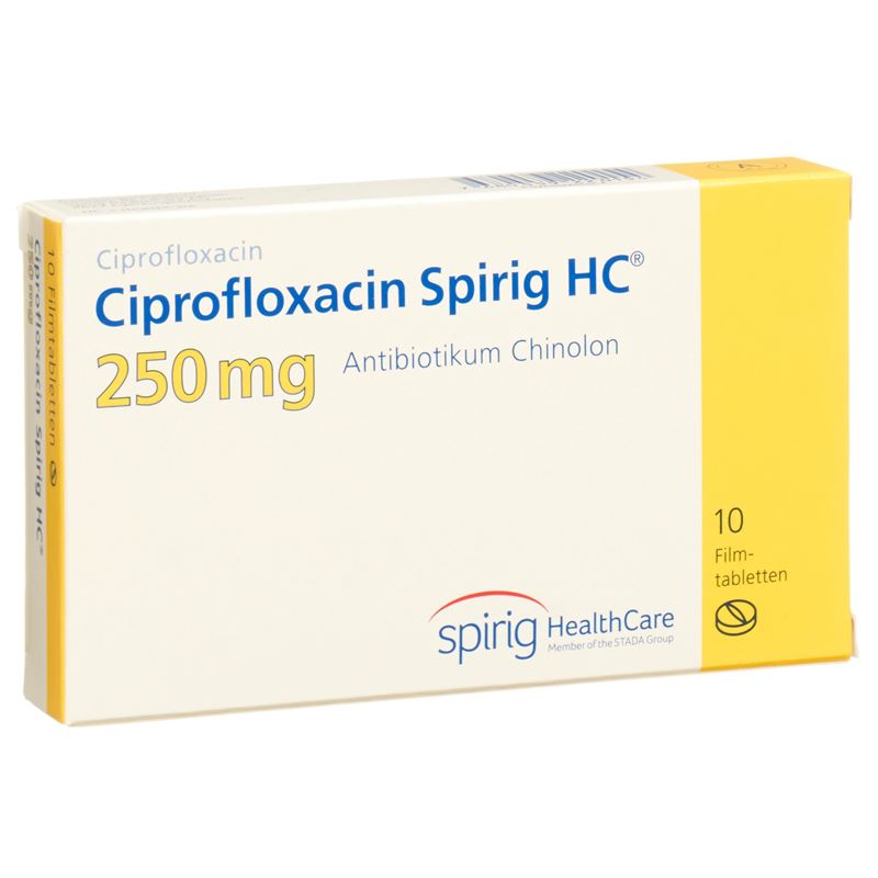 CIPROFLOXACIN Spirig HC Filmtabl 250 mg 10 Stk