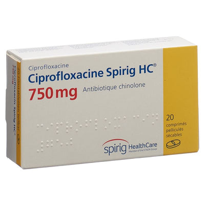 CIPROFLOXACIN Spirig HC Filmtabl 750 mg 20 Stk