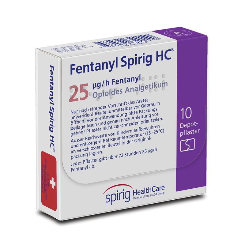 FENTANYL Spirig HC 25 mcg/h Depotpfl 10 Stk