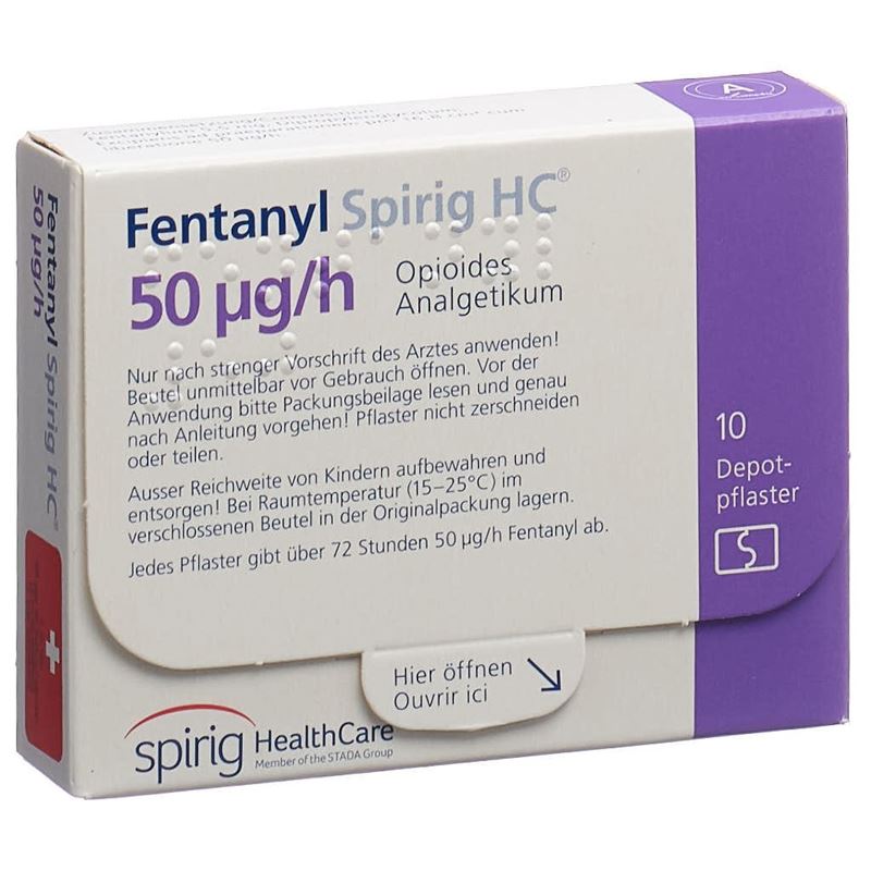 FENTANYL Spirig HC 50 mcg/h Depotpfl 10 Stk