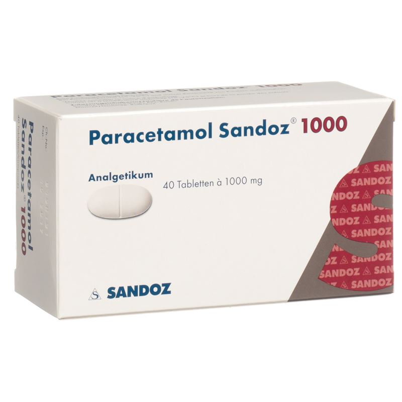 PARACETAMOL Sandoz Tabl 1000 mg 40 Stk