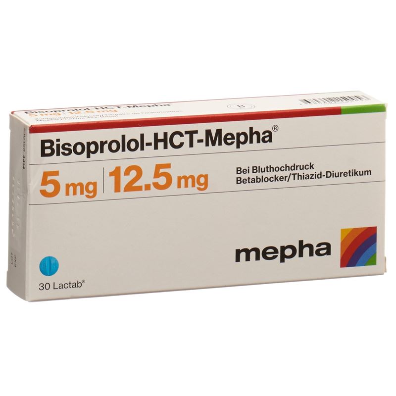 BISOPROLOL-HCT Mepha Lactab 5/12.5 mg 30 Stk