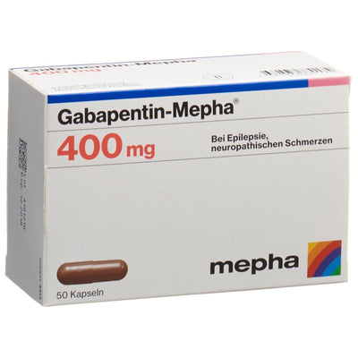 GABAPENTIN Mepha Kaps 400 mg 50 Stk