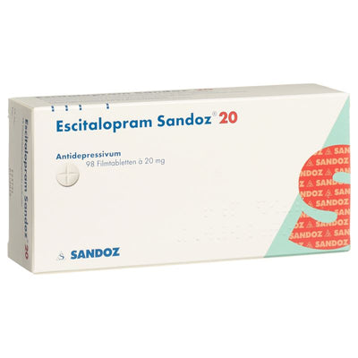 ESCITALOPRAM Sandoz Filmtabl 20 mg 98 Stk