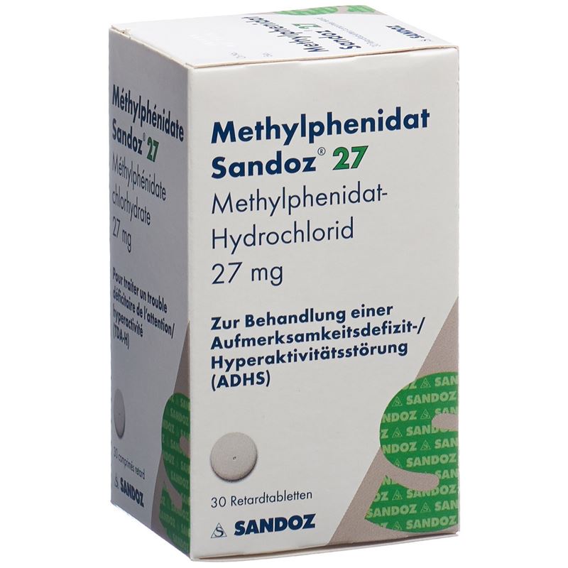 METHYLPHENIDAT Sandoz Ret Tabl 27 mg Ds 30 Stk