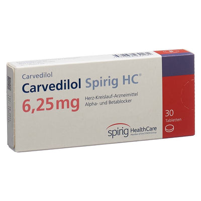 CARVEDILOL Spirig HC Tabl 6.25 mg 30 Stk