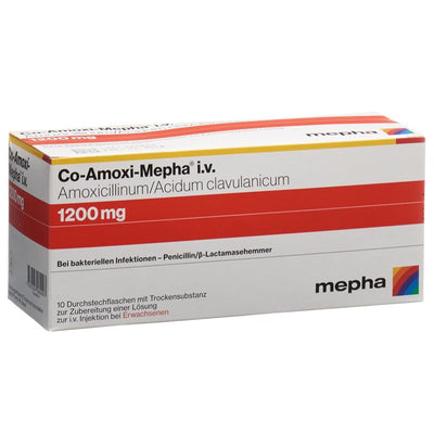 CO-AMOXI Mepha Trockensub 1200 mg Durchstf 10 Stk