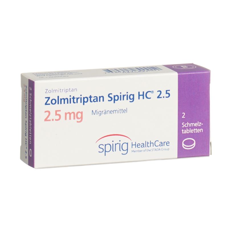 ZOLMITRIPTAN Spirig HC Schmelztabl 2.5 mg 2 Stk