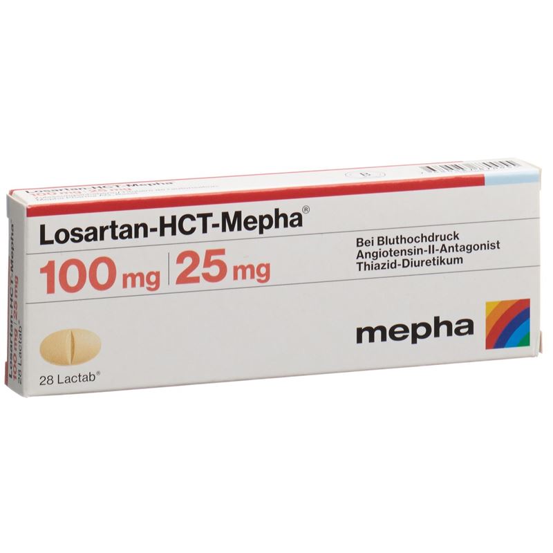 LOSARTAN-HCT Mepha Filmtabl 100/25mg 28 Stk