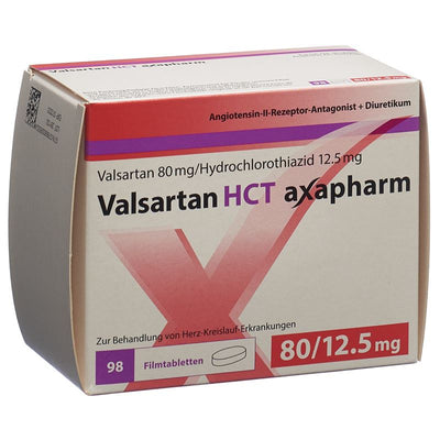 VALSARTAN HCT axapharm 80/12.5 mg 98 Stk