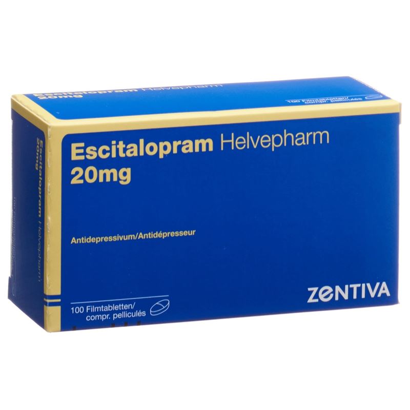 ESCITALOPRAM Helvepharm Filmtabl 20 mg 100 Stk